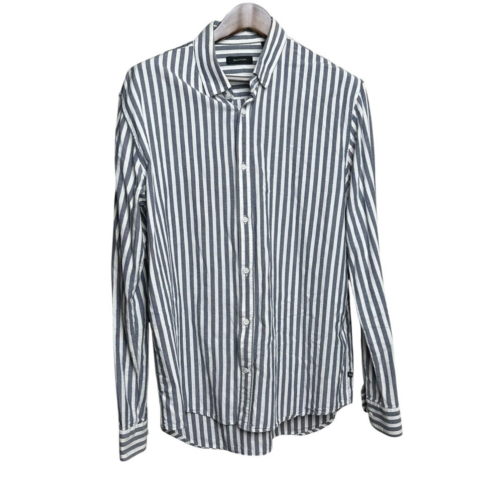 Matinique Matrostol Men's XXL Button Up Shirt Striped Casual Summer Prep Minimal